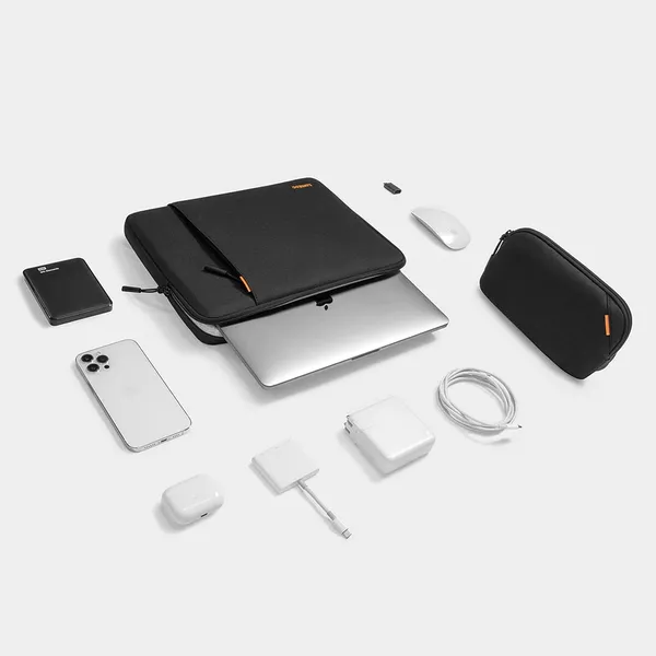 Túi Chống Sốc Tomtoc (USA) Kèm Túi Phụ Kiện MacBook 13-14 inch A13